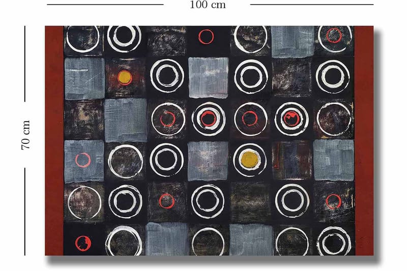 Dekorativ Canvastavla 70x100 cm - Flerfärgad - Canvastavlor