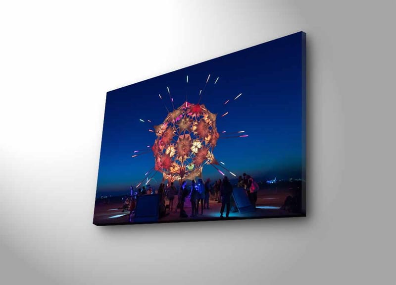 Dekorativ Canvastavla med LED 45x70 cm - Flerfärgad - Canvastavlor