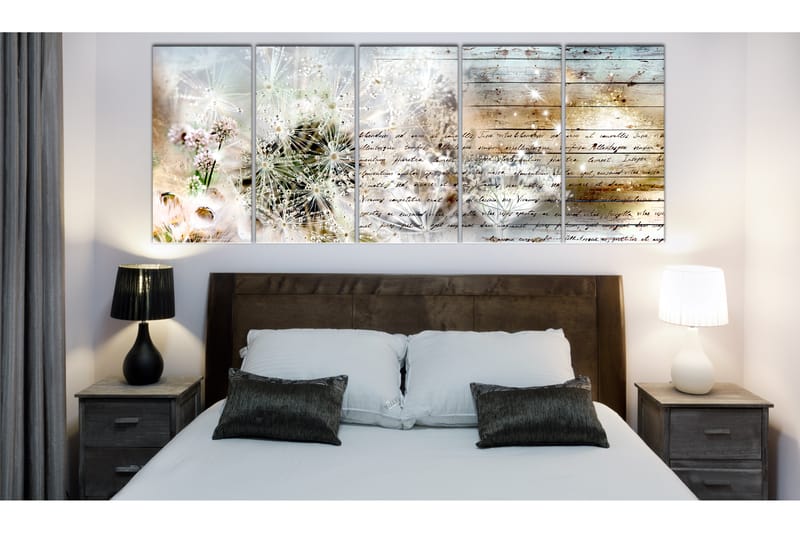 Tavla Abstract Dandelions 200x80 - Artgeist sp. z o. o. - Inredning - Tavlor & konst - Canvastavlor