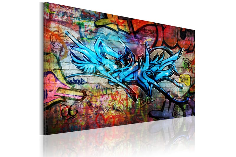 Tavla Anonymous graffiti 120x80 - Artgeist sp. z o. o. - Canvastavlor