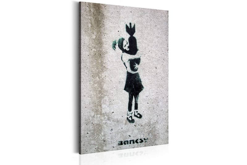Tavla Bomb Hugger by Banksy 80x120 - Artgeist sp. z o. o. - Canvastavlor