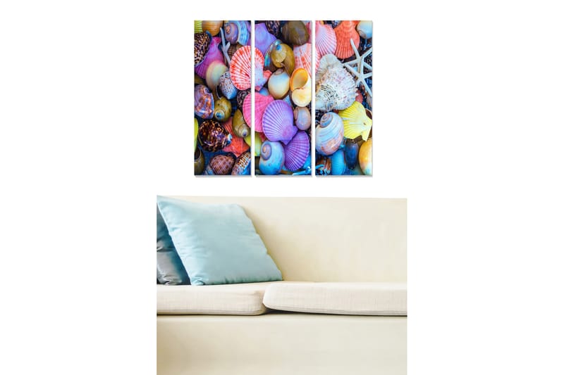 Tavla Colorful 3-pack Flerfärgad - 20x50 cm - Canvastavlor