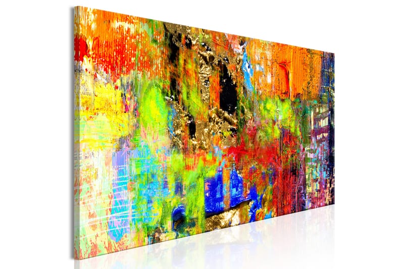Tavla Colourful Abstraction (1 Part) Narrow 150x50 - Artgeist sp. z o. o. - Canvastavlor