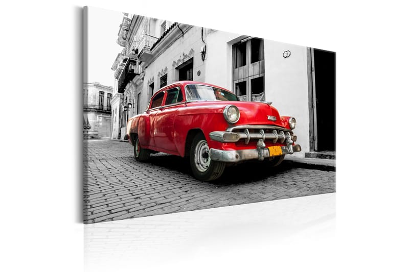 Tavla Cuban Classic Car (Red) 120x80 - Artgeist sp. z o. o. - Inredning - Tavlor & konst - Canvastavlor