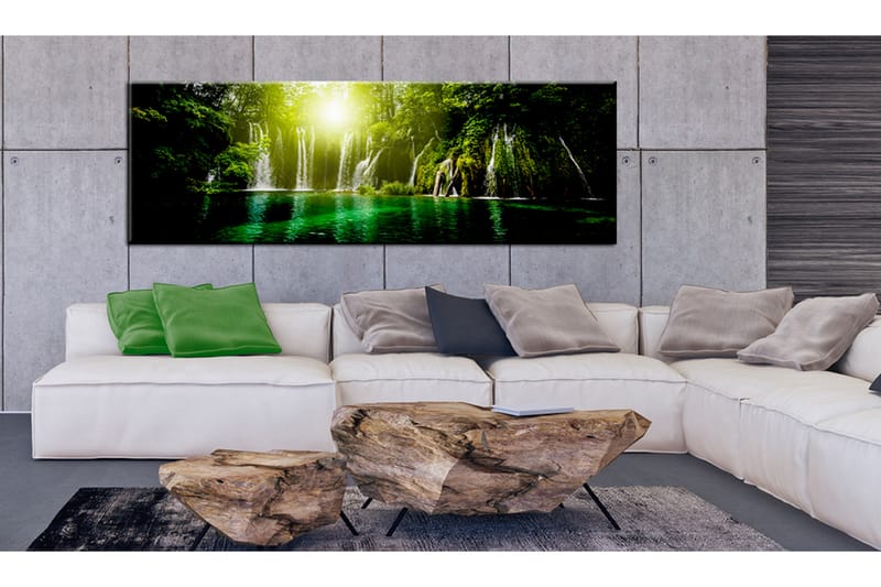 Tavla Emerald Treasure 120x40 - Artgeist sp. z o. o. - Inredning - Tavlor & konst - Canvastavlor