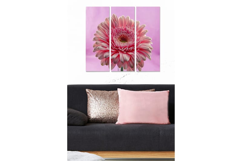 Tavla Floral 3-pack Flerfärgad - 20x50 cm - Inredning - Tavlor & konst - Canvastavlor