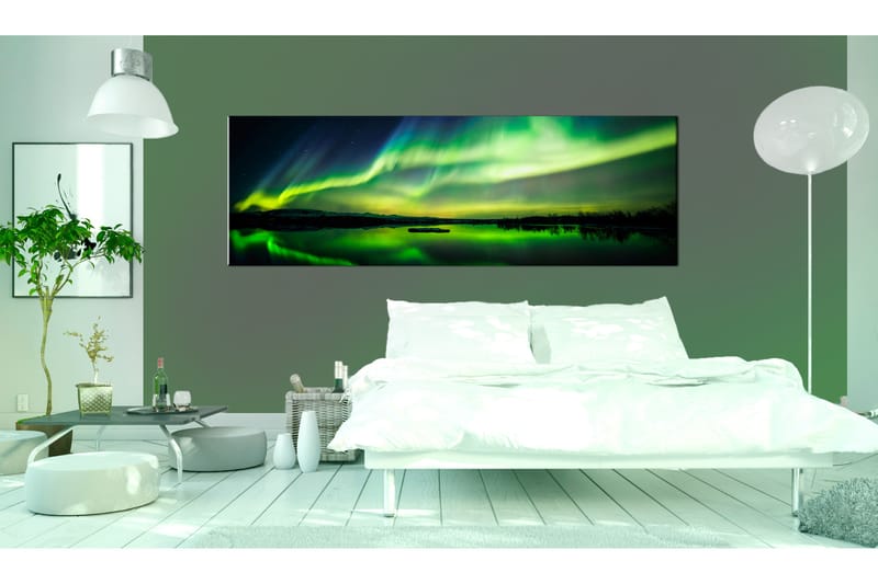 Tavla Green Sky 120x40 - Artgeist sp. z o. o. - Canvastavlor