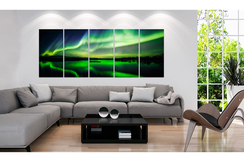 Tavla Green Sky 200x80 - Artgeist sp. z o. o. - Canvastavlor