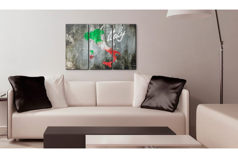 Tavla Konstnärlig karta över Italien triptyk 90x60 - Artgeist sp. z o. o. - Inredning - Tavlor & konst - Canvastavlor