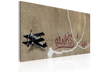 Tavla Love Plane Banksy 60x40