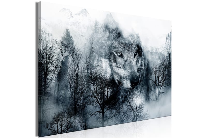 Tavla Mountain Predator Wide Black and White 120x80 - Artgeist sp. z o. o. - Inredning - Tavlor & konst - Canvastavlor