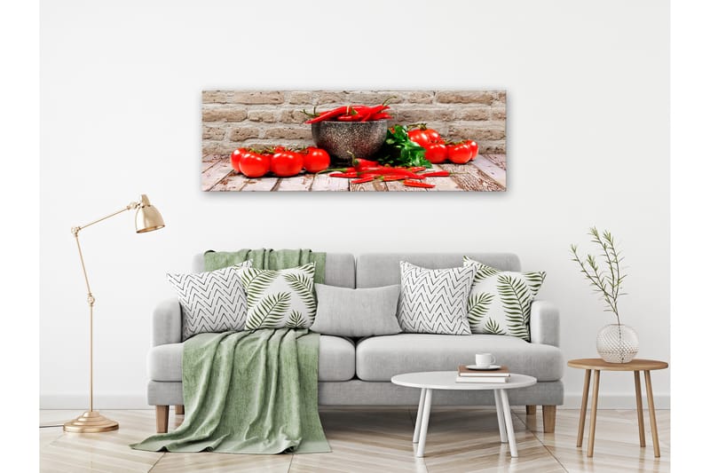 Tavla Red Vegetables (1 Part) Brick Narrow 135x45 - Artgeist sp. z o. o. - Inredning - Tavlor & konst - Canvastavlor