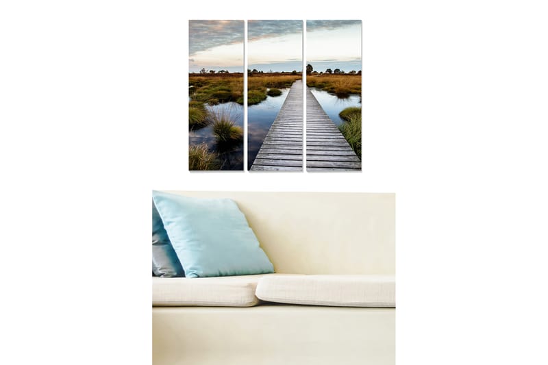 Tavla Scenic 3-pack Flerfärgad - 20x50 cm - Canvastavlor