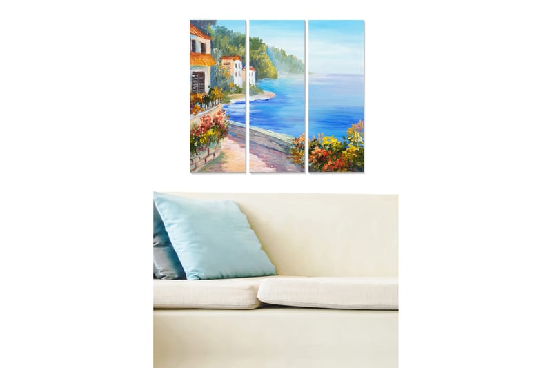 Tavla Scenic 3-pack Flerfärgad - 20x50 cm - Canvastavlor