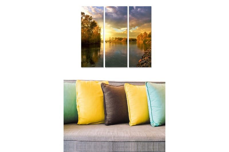 Tavla Scenic 3-pack Flerfärgad - 20x50 cm - Inredning - Tavlor & konst - Canvastavlor