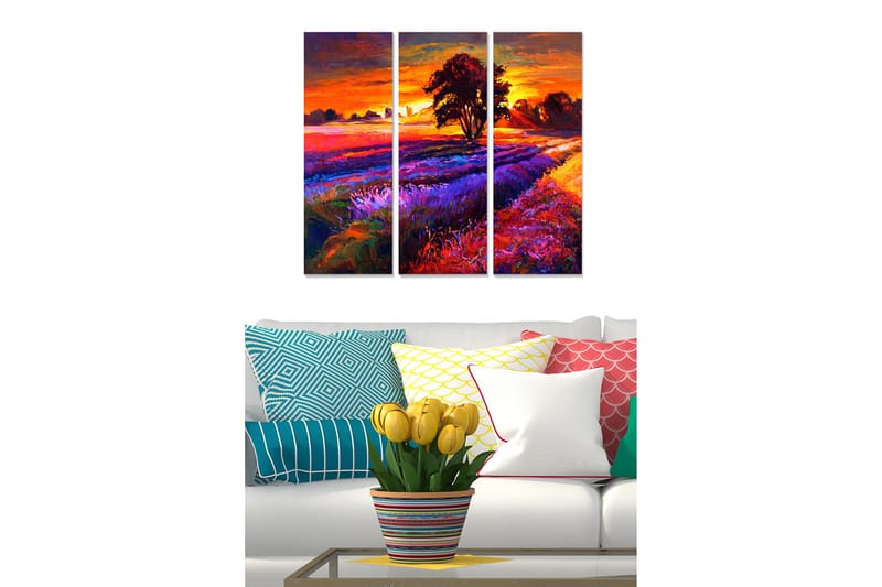 Tavla Scenic 3-pack Flerfärgad - 20x50 cm - Inredning - Tavlor & konst - Canvastavlor