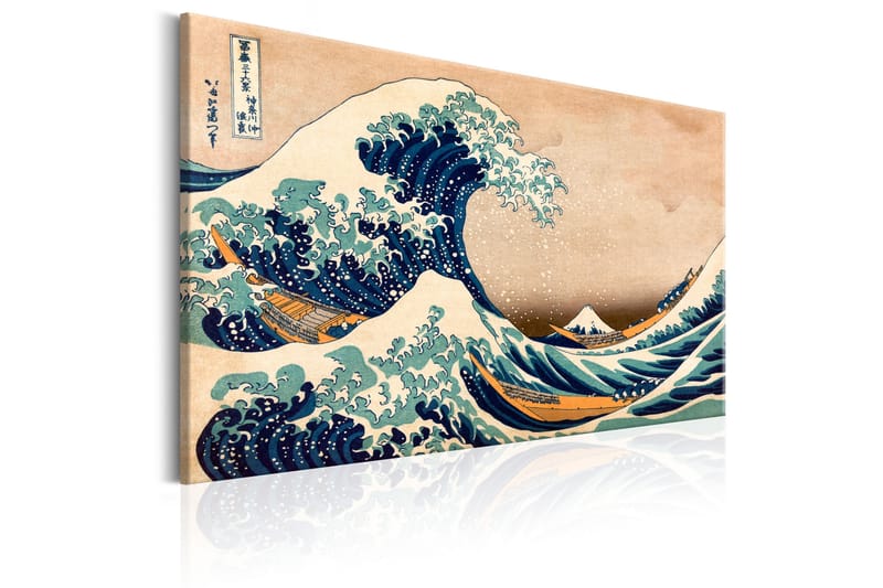 Tavla The Great Wave off Kanagawa (Reproduction) 120x80 - Artgeist sp. z o. o. - Canvastavlor