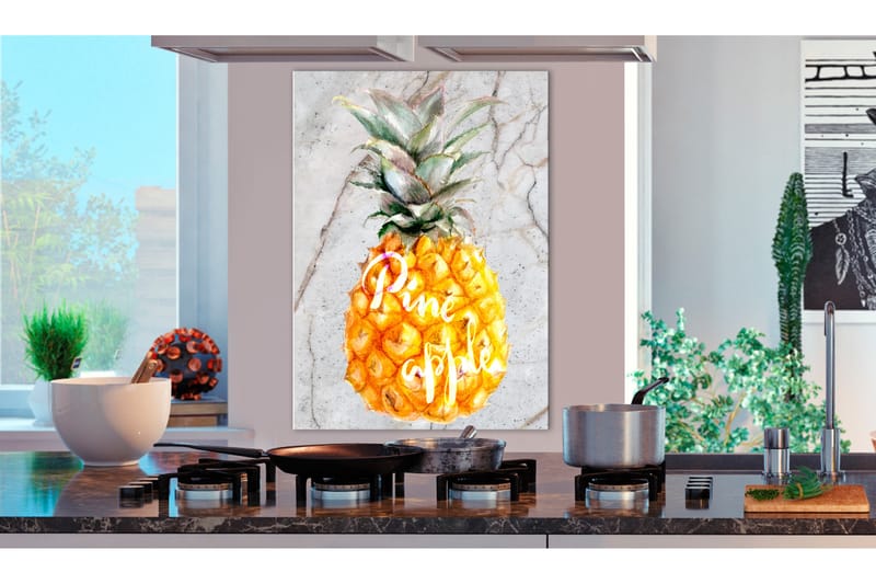 Tavla Pineapple and Marble (1 Part) Vertical 60x90 - Artgeist sp. z o. o. - Inredning - Tavlor & konst - Canvastavlor