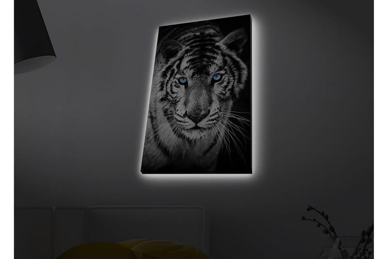 Väggdekor LED-belysning Canvas Målning - Canvastavlor