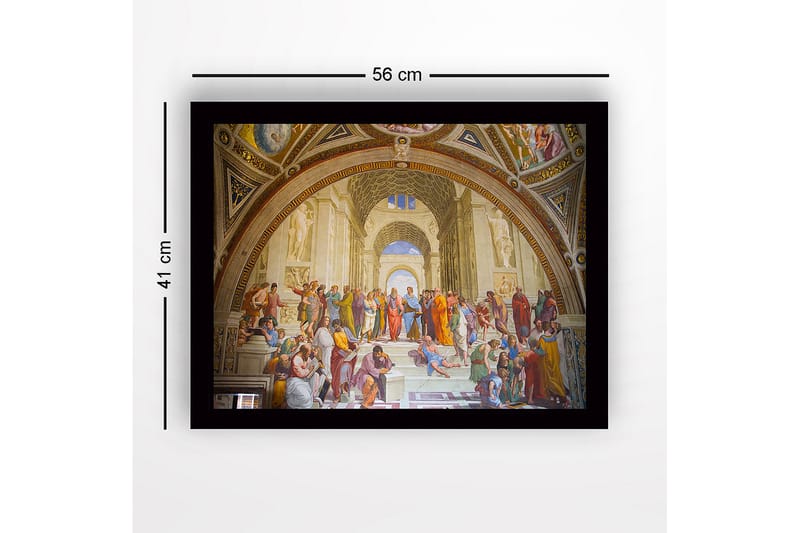 Dekorativ Inramad MDF-målning 41x56 cm - Flerfärgad - Tavlor & konst