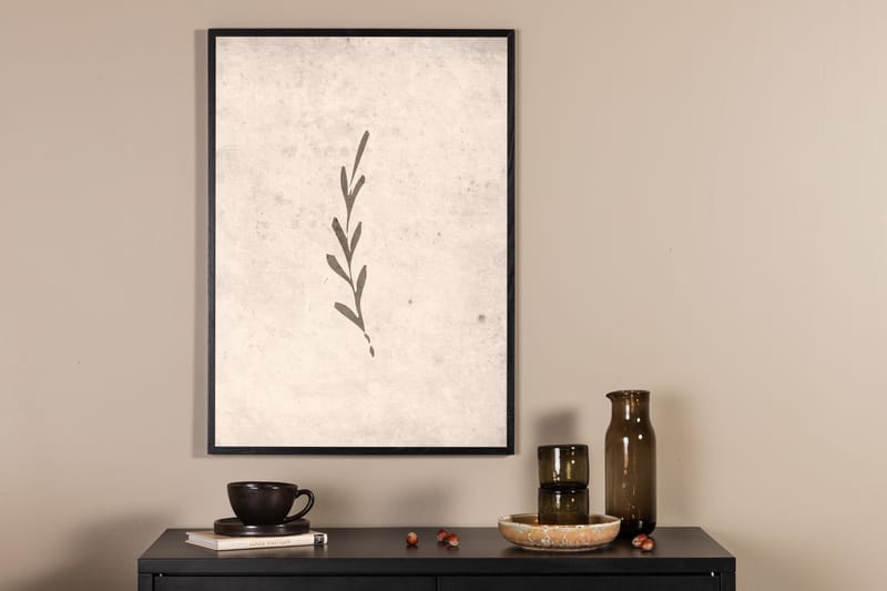 Poster Autumn leaf 30x40 cm - Beige - Posters & prints