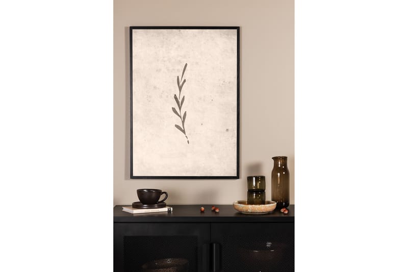 Poster Autumn leaf 30x40 cm - Beige - Posters & prints