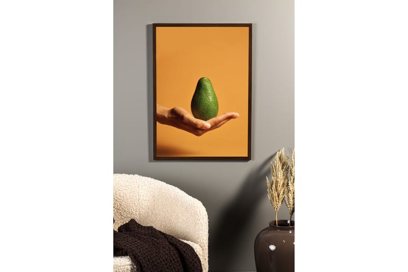 Poster Avocado 30x40 cm - Orange/Grön - Posters & prints