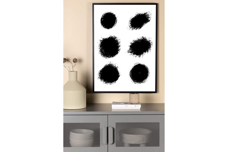 Poster Dots 50x70 cm - Vit - Posters & prints