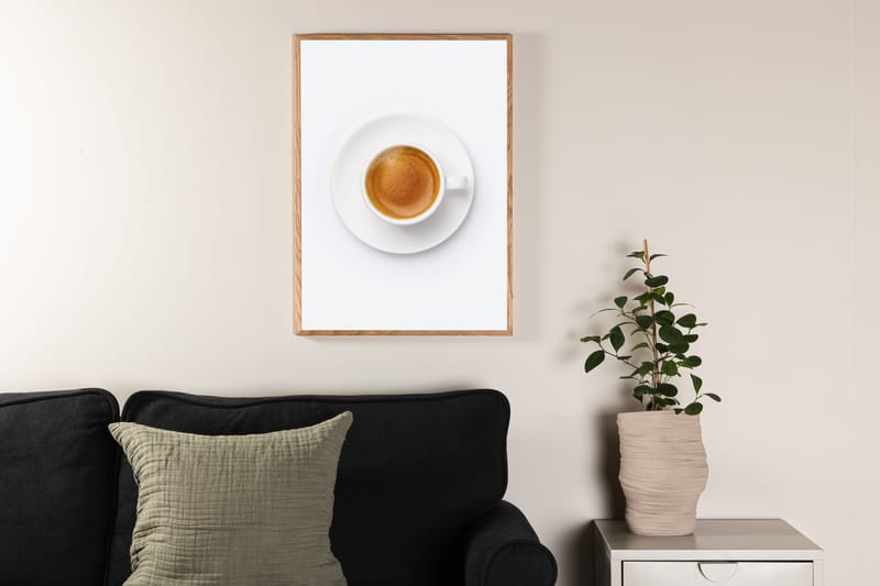 Poster Skimmed coffee 70x100 cm - Brun/Vit - Posters & prints