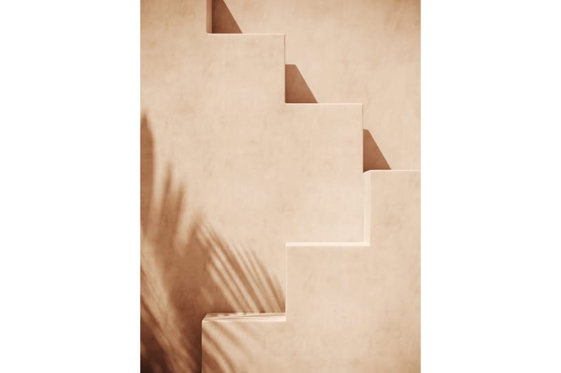 Poster Stairs 21x30 cm - Ljus Orange - Inredning - Tavlor & konst - Posters & prints