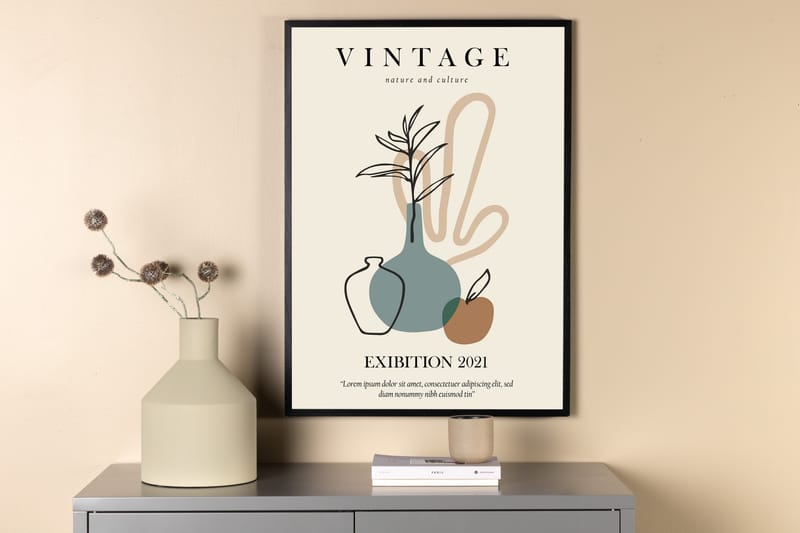 Poster Vintage 30x40 cm - Beige - Posters & prints