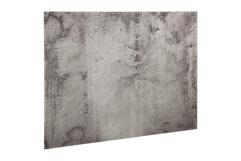 Magnetisk glastavla väggmonterad 80x60 cm - Grå - Whiteboard & glastavla