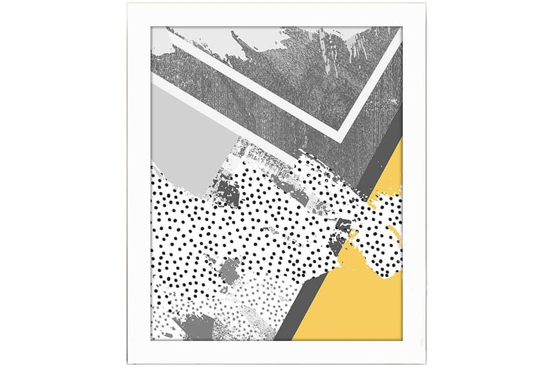 Tavla Geometric med Ram Flerfärgad - 23,5x28,5 cm - Tavlor & konst