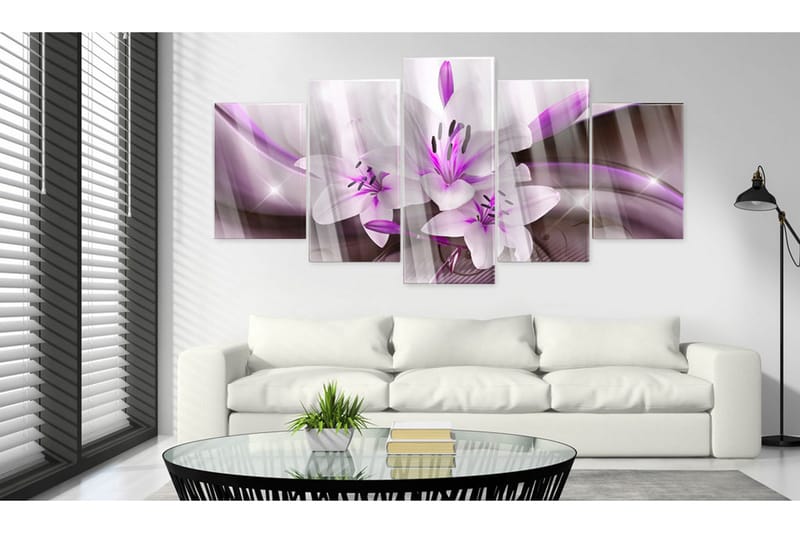 Tavla På Akryl Violet Desert Lily 100x50 - Artgeist sp. z o. o. - Inredning - Tavlor & konst