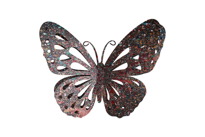 Butterfly Väggdekor - Flerfärgad - Plåtskyltar