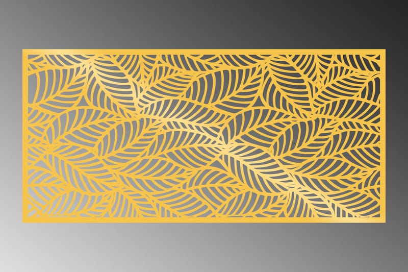Decorative Panel 5 Väggdekor - Guld - Plåtskyltar