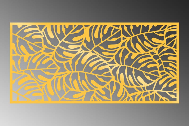 Decorative Panel 6 Väggdekor - Guld - Plåtskyltar