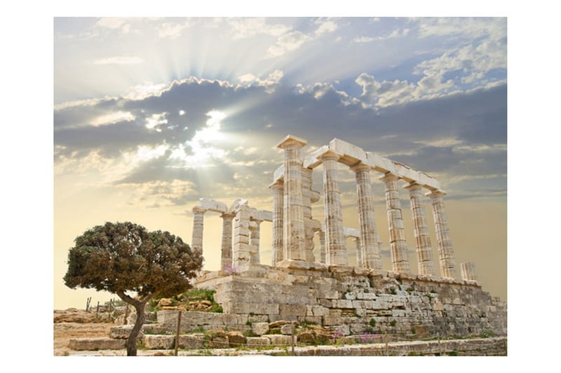 Fototapet Akropolis Grekland 200x154 - Artgeist sp. z o. o. - Inredning - Väggdekor - Tapet & tapettillbehör - Fototapet