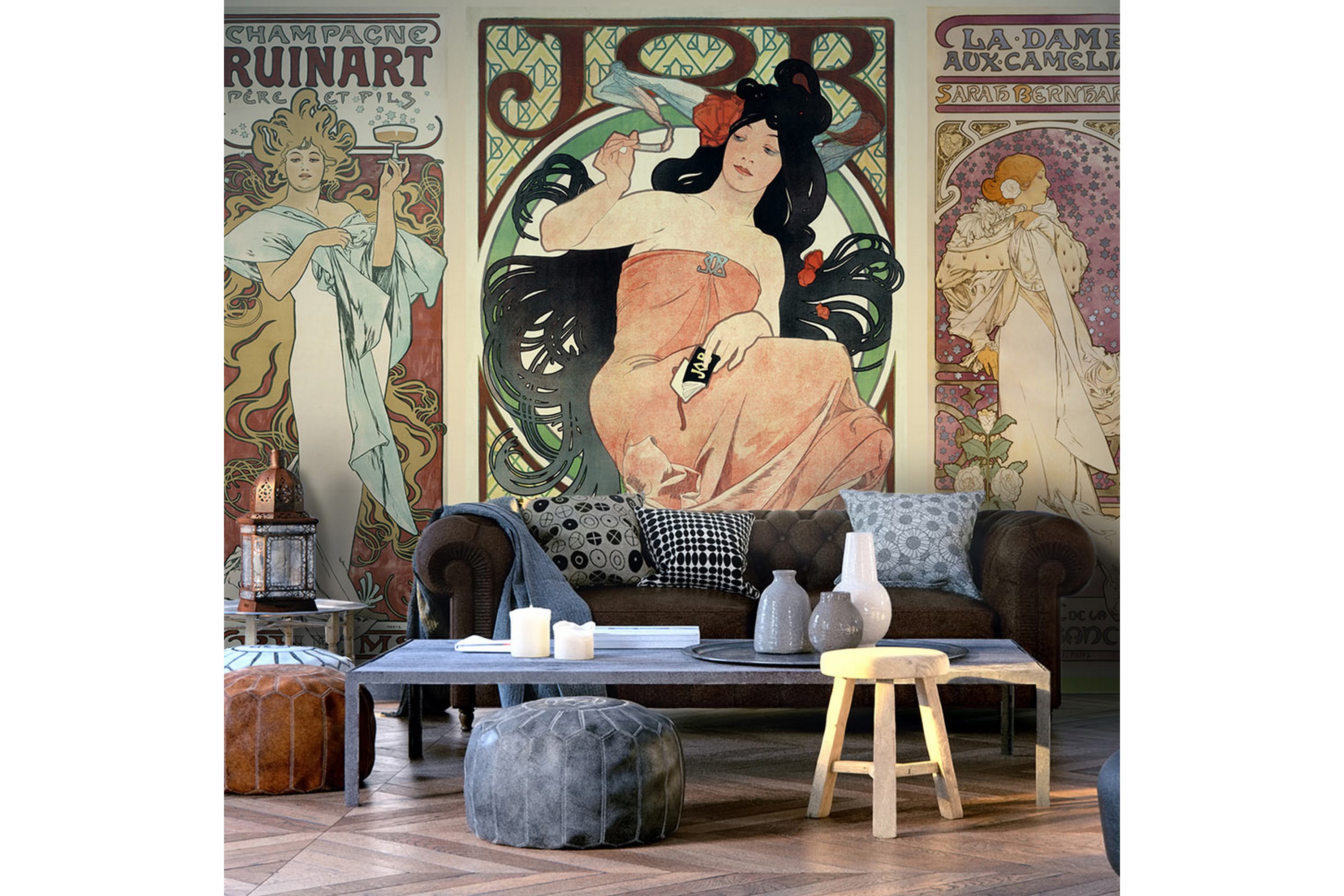 Fototapet Alphonse Mucha Women's 100x70 - Artgeist sp. z o.