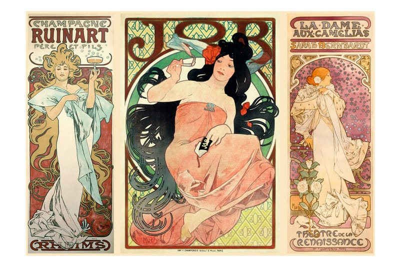 Fototapet Alphonse Mucha Women's 300x210 - Artgeist sp. z o. o. - Inredning - Väggdekor - Tapet & tapettillbehör - Fototapet