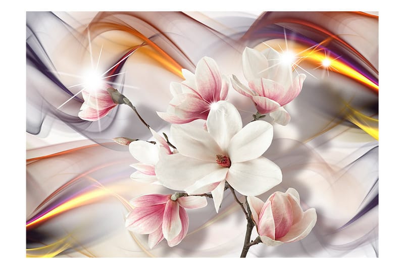 Fototapet Artistic Magnolias 400x280 - Artgeist sp. z o. o. - Inredning - Väggdekor - Tapet & tapettillbehör - Fototapet