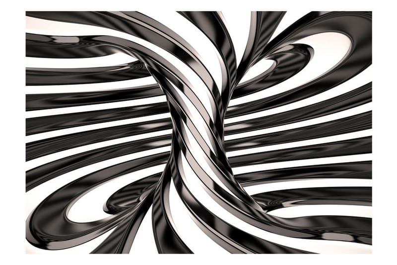 Fototapet Black And White Swirl 150x105 - Artgeist sp. z o. o. - Inredning - Väggdekor - Tapet & tapettillbehör - Fototapet