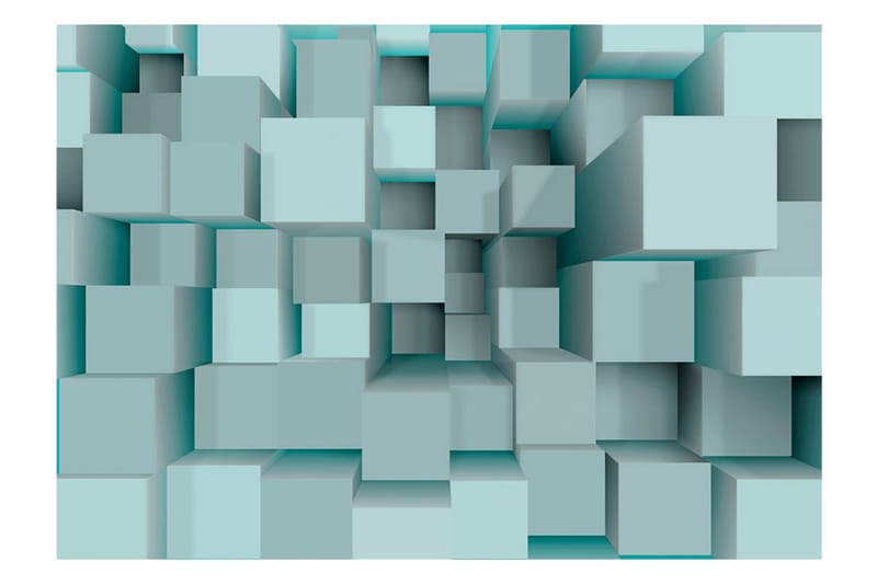 Fototapet Blue Puzzle 150x105 - Artgeist sp. z o. o. - Fototapet
