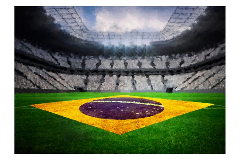 Fototapet Brazilian Stadium 250x175 - Artgeist sp. z o. o. - Inredning - Väggdekor - Tapet & tapettillbehör - Fototapet