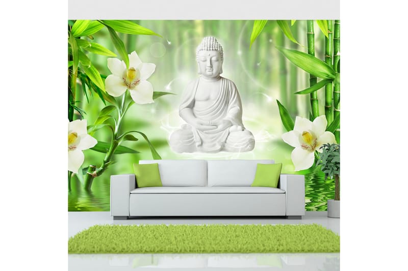 Fototapet Buddha And Nature 100x70 - Artgeist sp. z o. o. - Fototapet