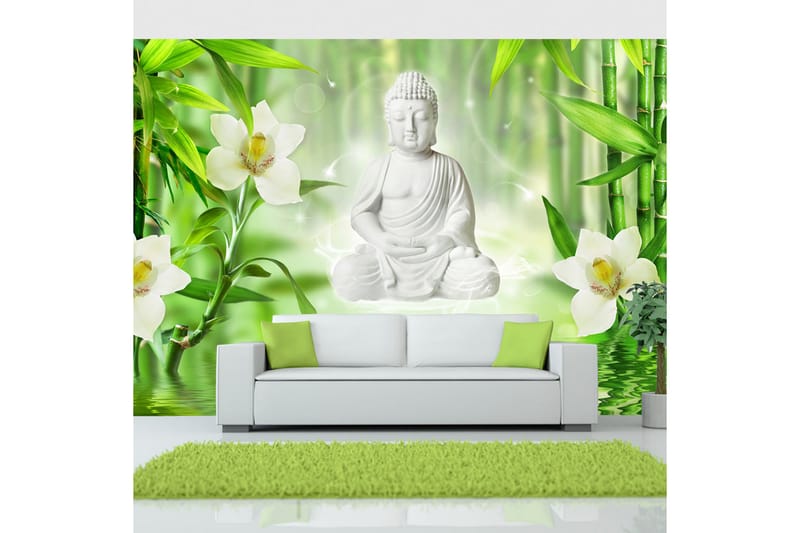 Fototapet Buddha And Nature 150x105 - Artgeist sp. z o. o. - Inredning - Väggdekor - Tapet & tapettillbehör - Fototapet