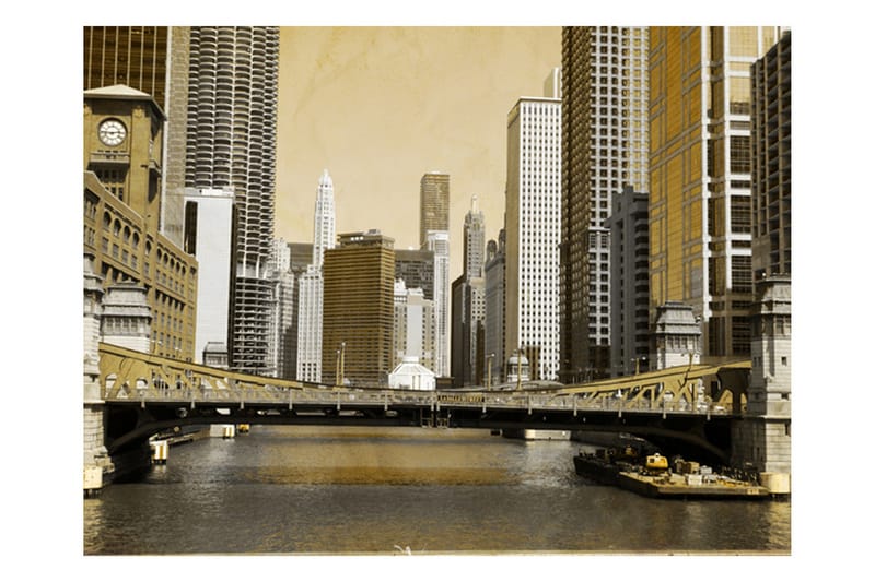 Fototapet Chicagos Brygga Tappning Effekt 300x231 - Artgeist sp. z o. o. - Fototapet