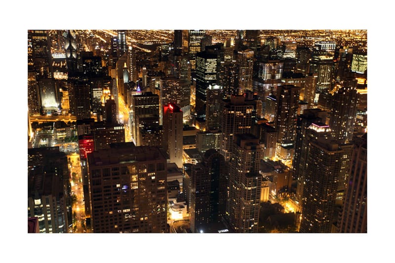 Fototapet City By Night Chicago Usa 450x270 - Artgeist sp. z o. o. - Fototapet