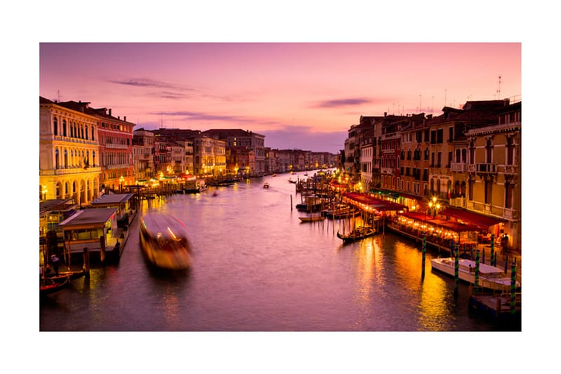 Fototapet City Of Lovers Venedig Nattetid 450x270 - Artgeist sp. z o. o. - Fototapet
