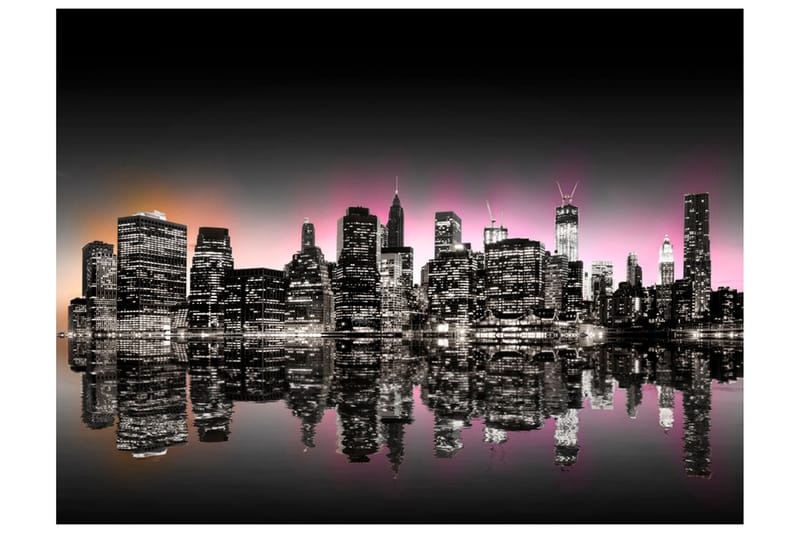 Fototapet Colorful Glow Over NYC 350x270 - Artgeist sp. z o. o. - Fototapet